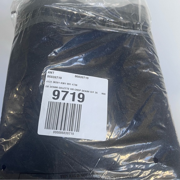 NWT Anthropologie The Colette Sparkle Denim Cropped Wide- Leg Jeans by Maeve - Picture 7 of 11